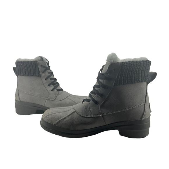 Koolaburra by Ugg Sylia Womens Short Winter Duck Boot 1018846 Grey Size 9 - Picture 1 of 9